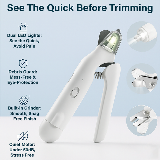 2-in-1 Pet Nail LED Clipper and Grinder