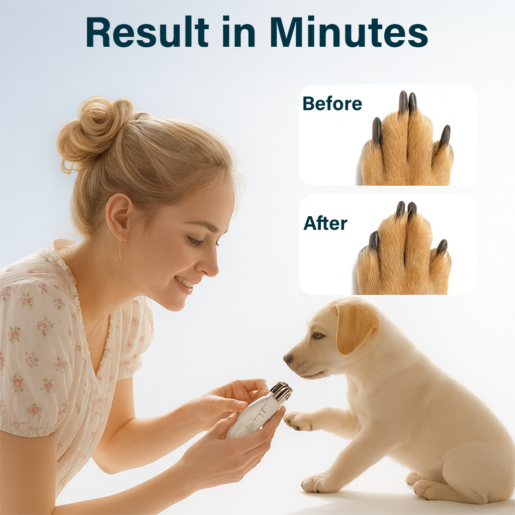 2-in-1 SafeTrim Pet Nail LED Clipper and Grinder
